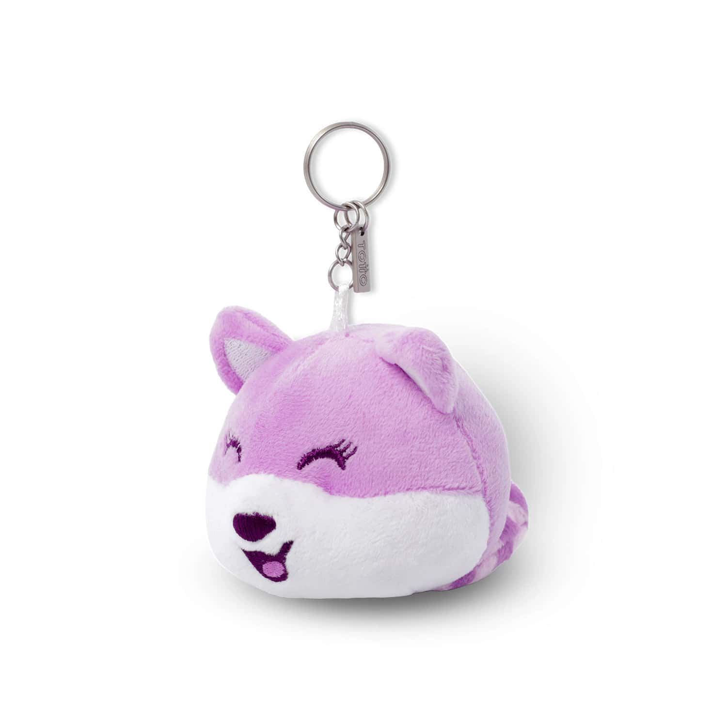 Llavero de Peluche Redpanda color Morado/Blanco