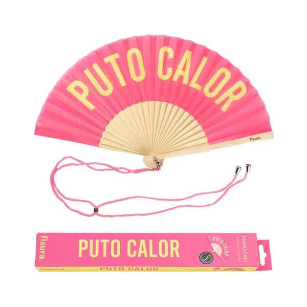 Abanico Puto Calor Rosado Amarillo
