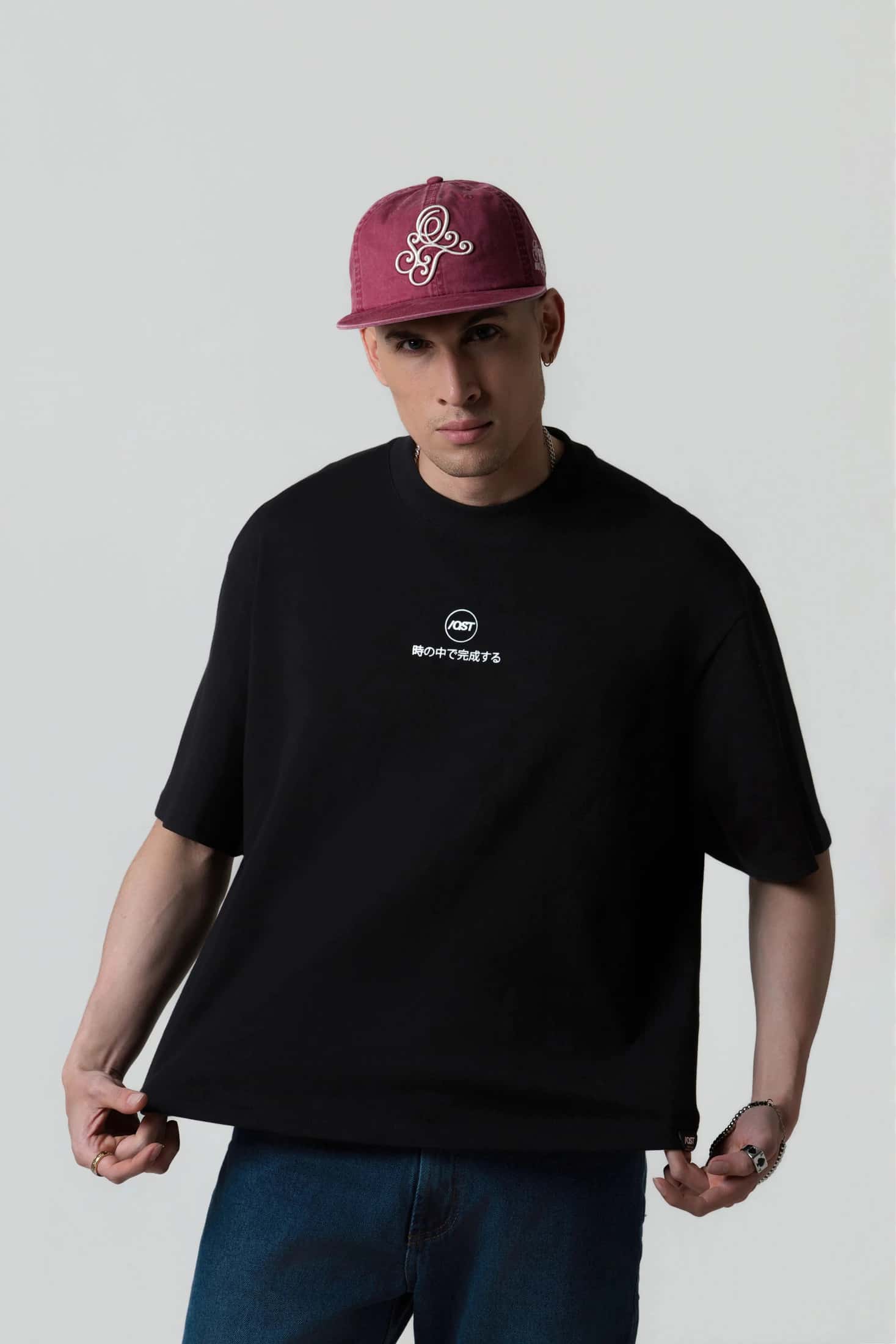 CAMISETA MANGA CORTA COLOR NEGRO