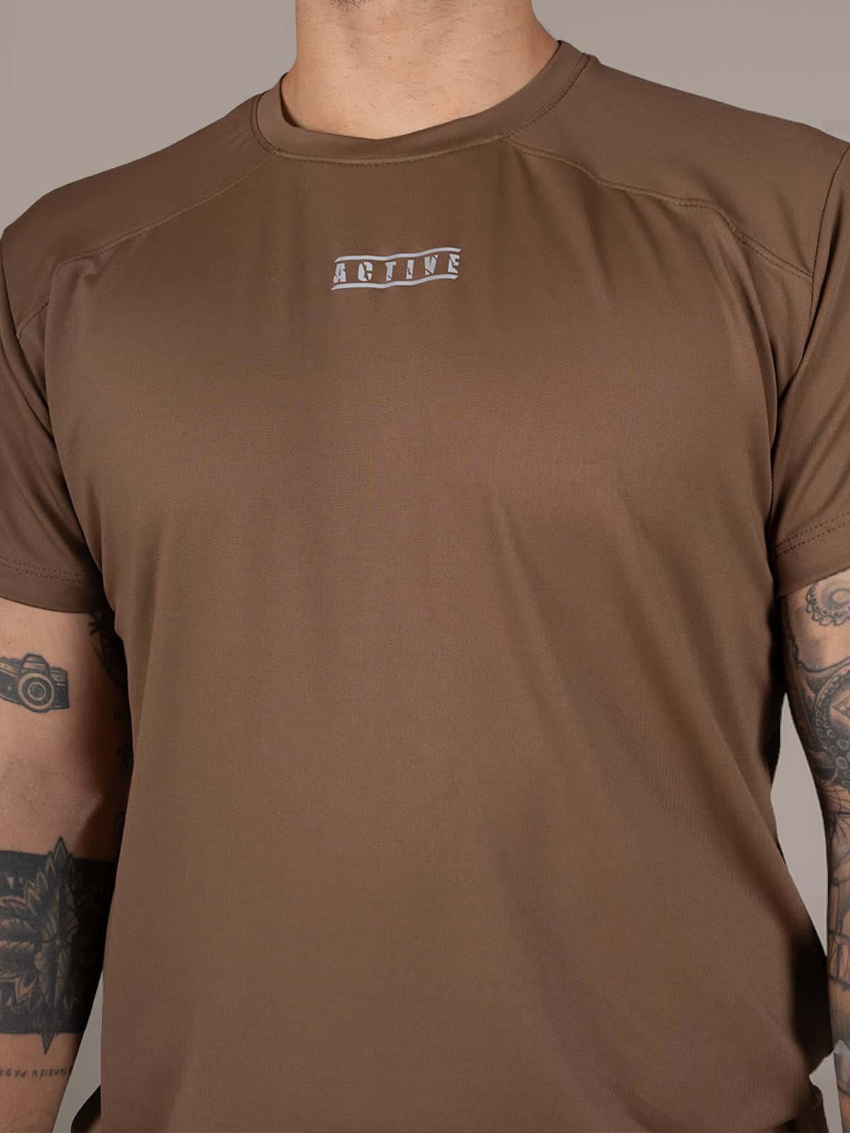 Camiseta Qatar Hombre Cafe - miniatura 4