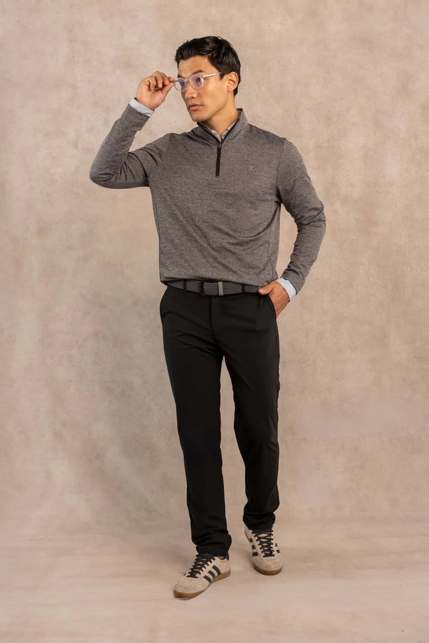 Halfzip Performance Gris Oscuro - miniatura 6