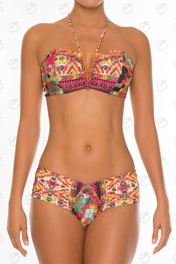 Azteca Bandeau Bikini Set - miniatura 3