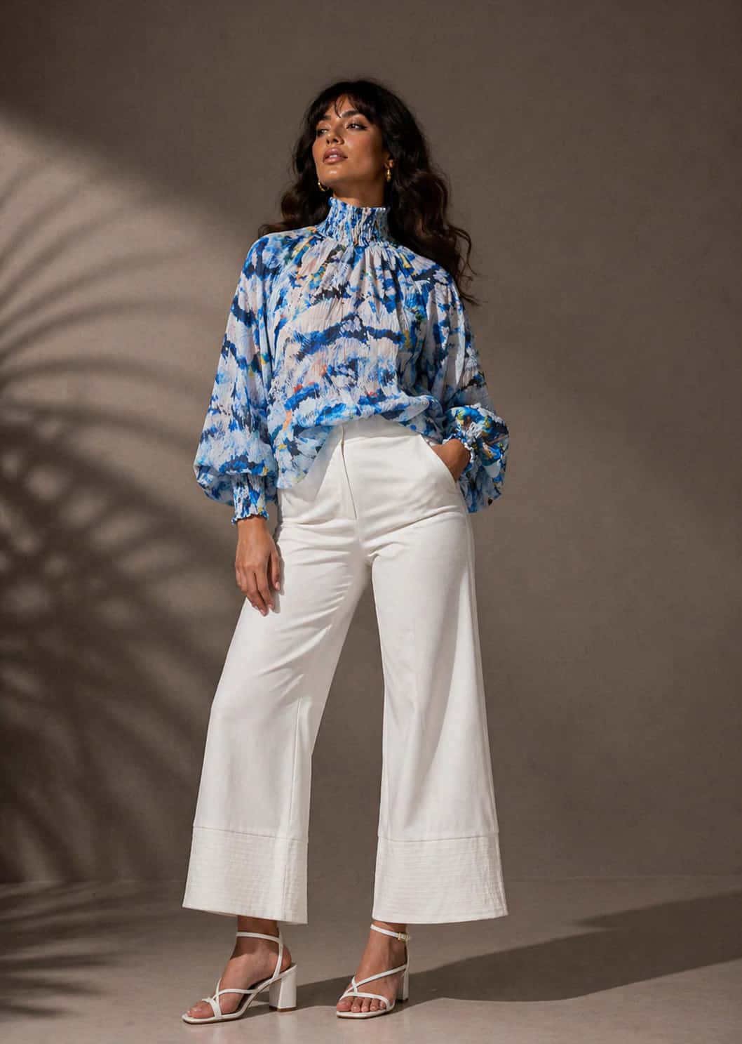 Blusa Brestel Plumas Azul - miniatura 6