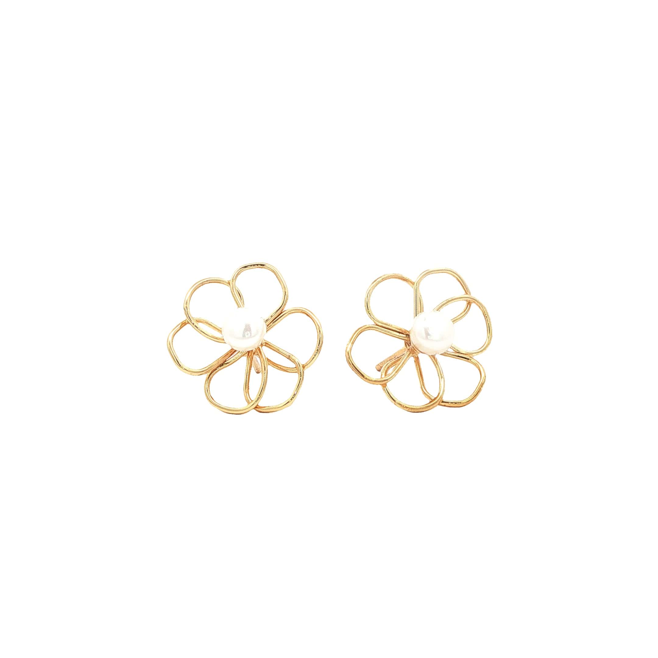 Flower Pearl Earrings