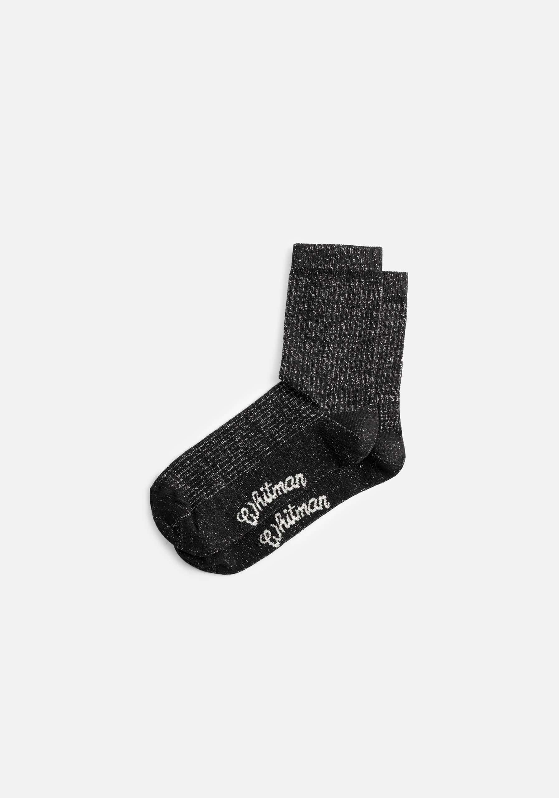 Medias M Formal Unicolor Lurex Negro