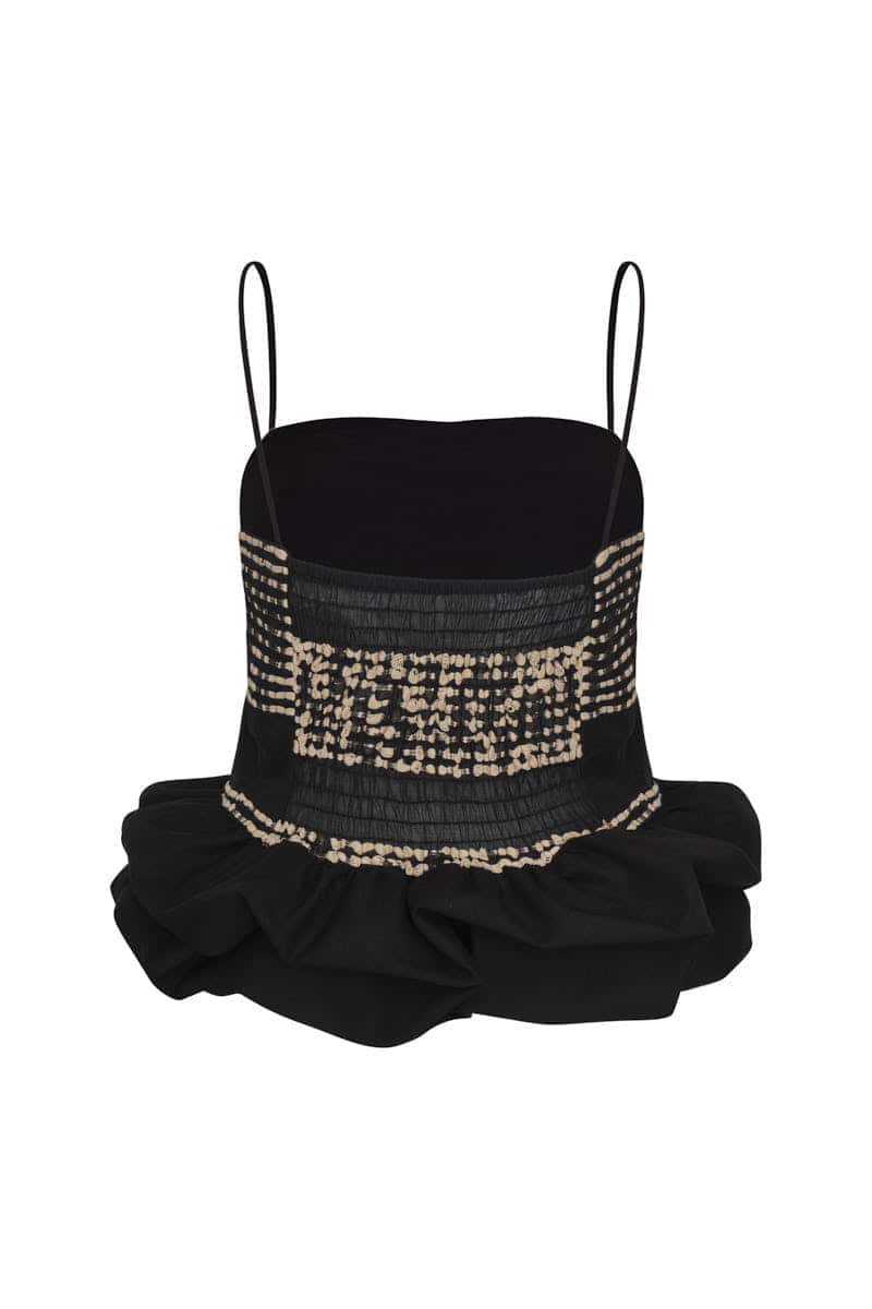 Crop top new maia negro - miniatura 3