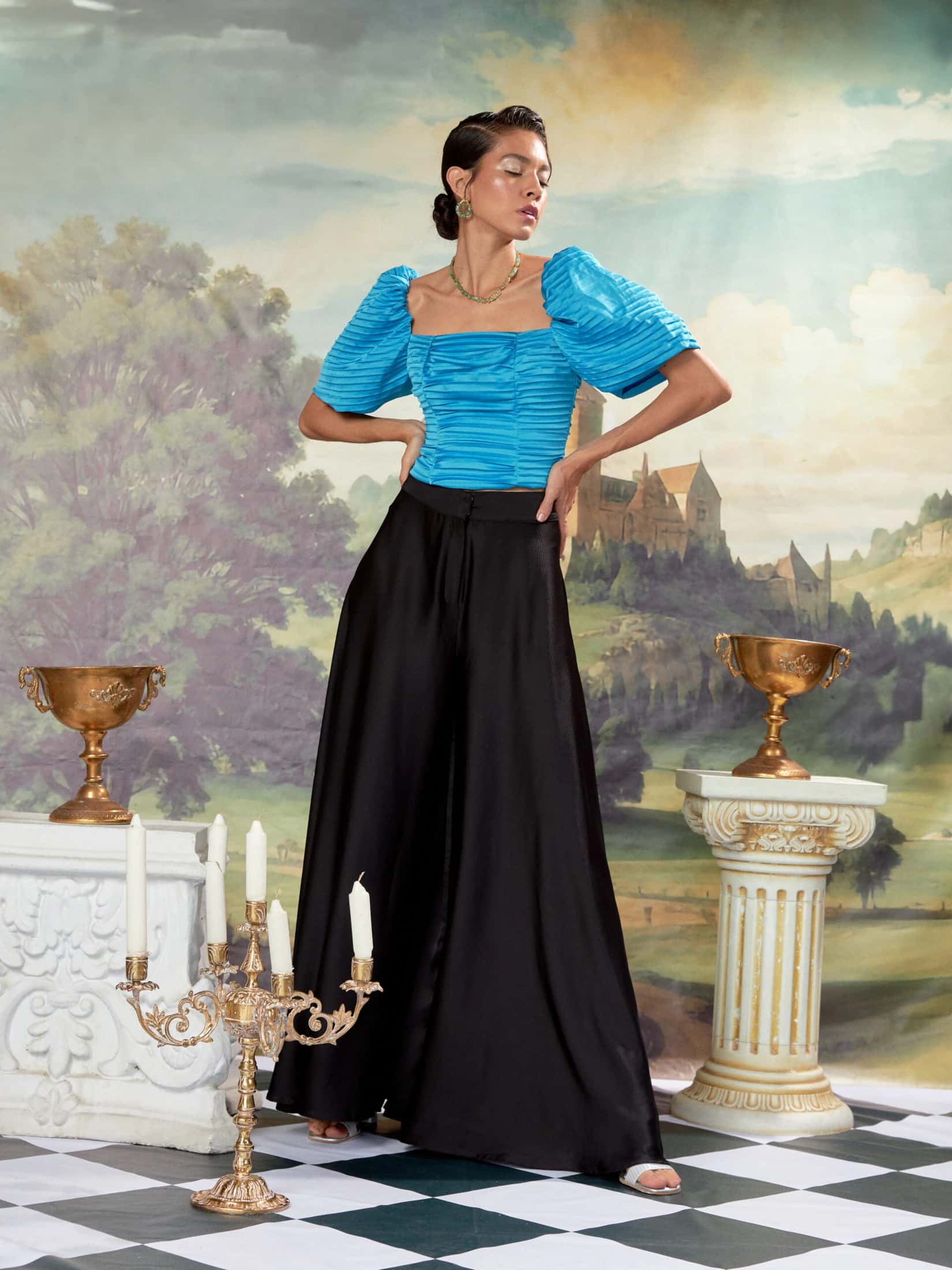 Blusa Khiani Turquesa - miniatura 4