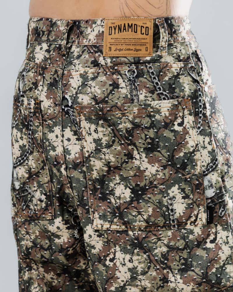 Jean Baggy Camuflado con Cadenas - miniatura 5