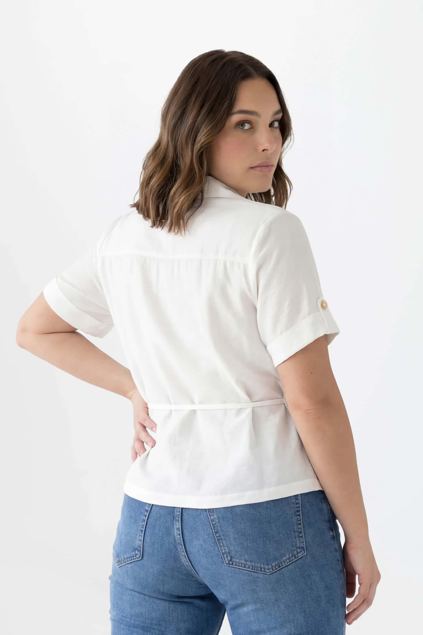 CAMISERA CON CINTURON PARA MUJER 1142678 - miniatura 2