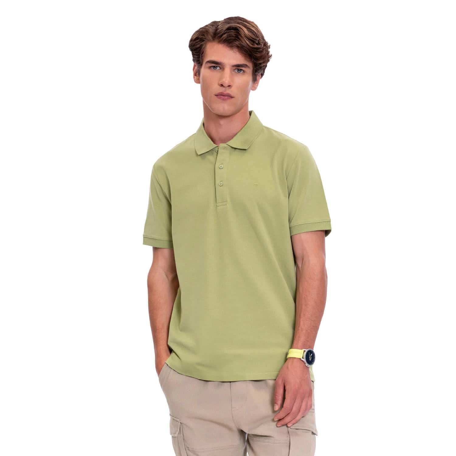 Camisa Polo Para Hombre Youngpolo Verde