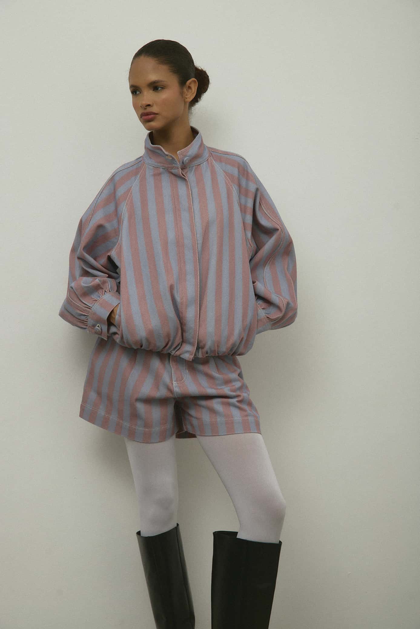 Chaqueta Bomber Cielo Rosa - miniatura 1