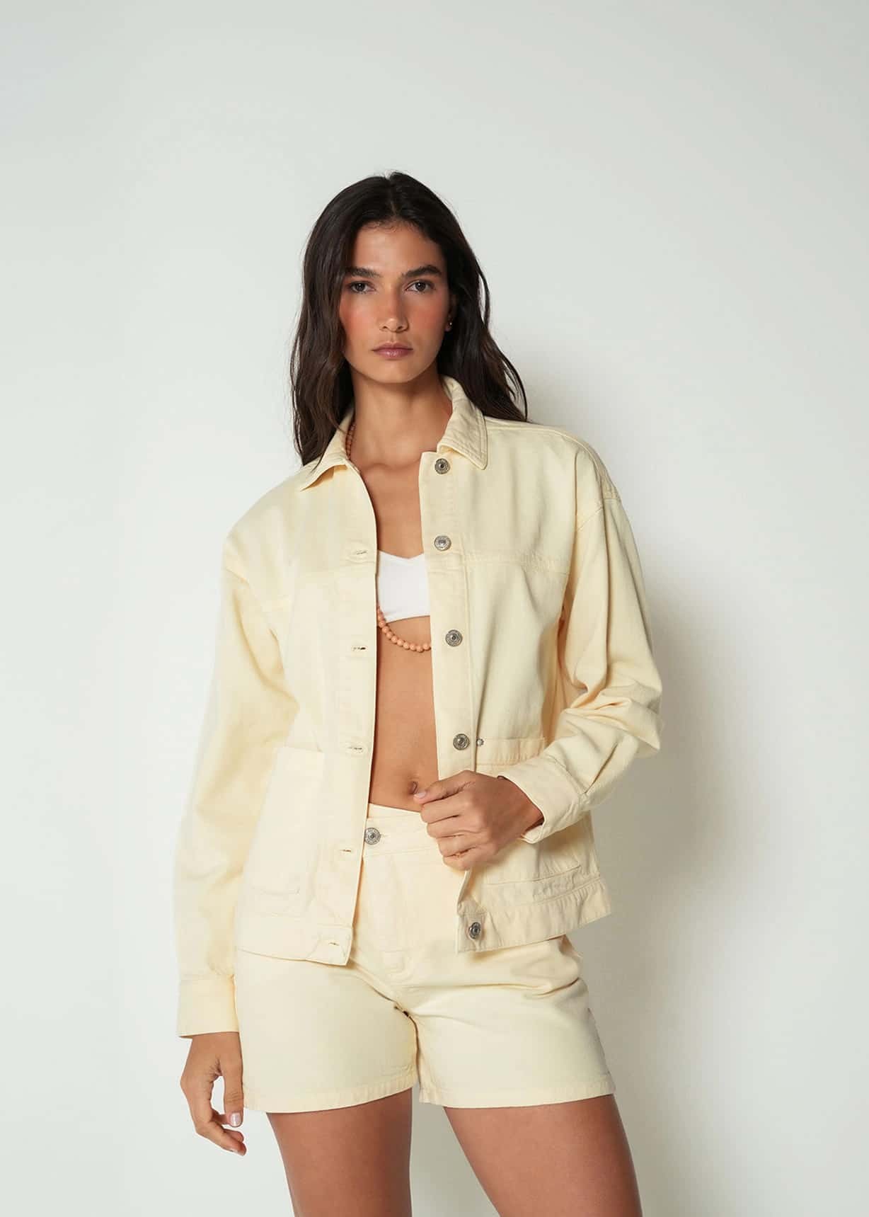 Chaqueta trucker cuello camisero