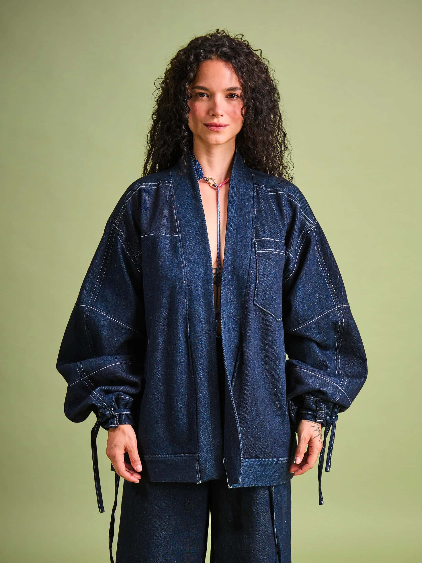 Chaqueta en Denim Algodón - miniatura 6
