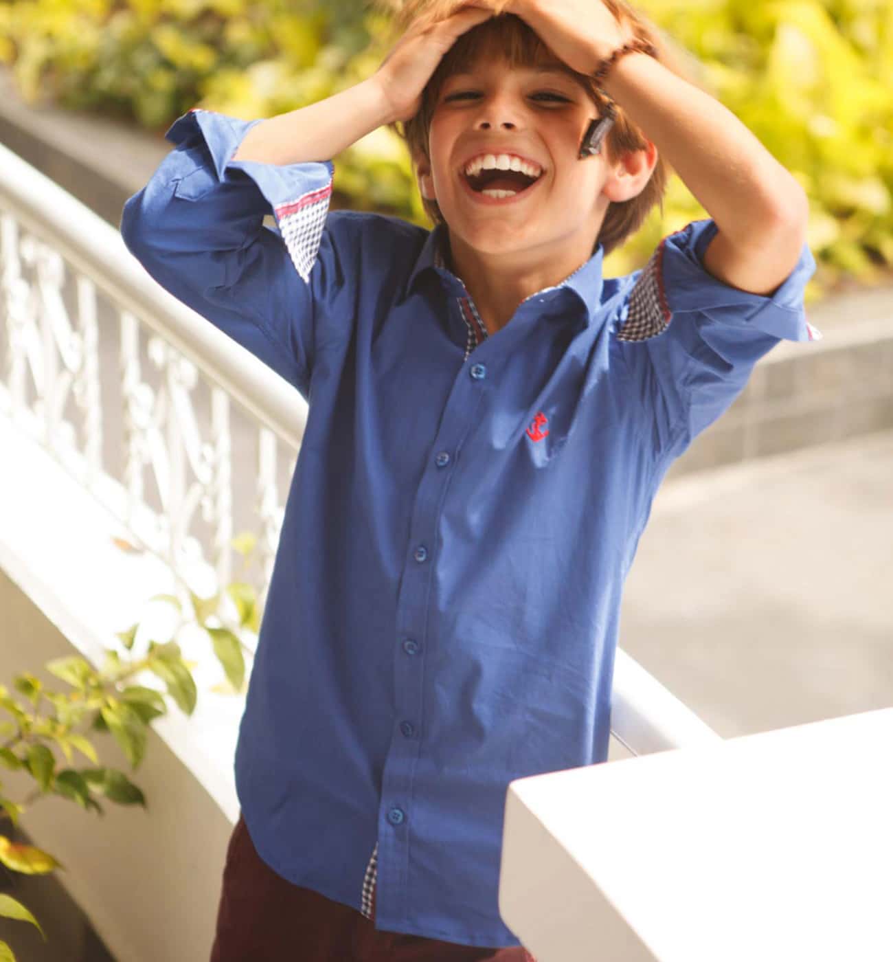 Camisa Niño Azul