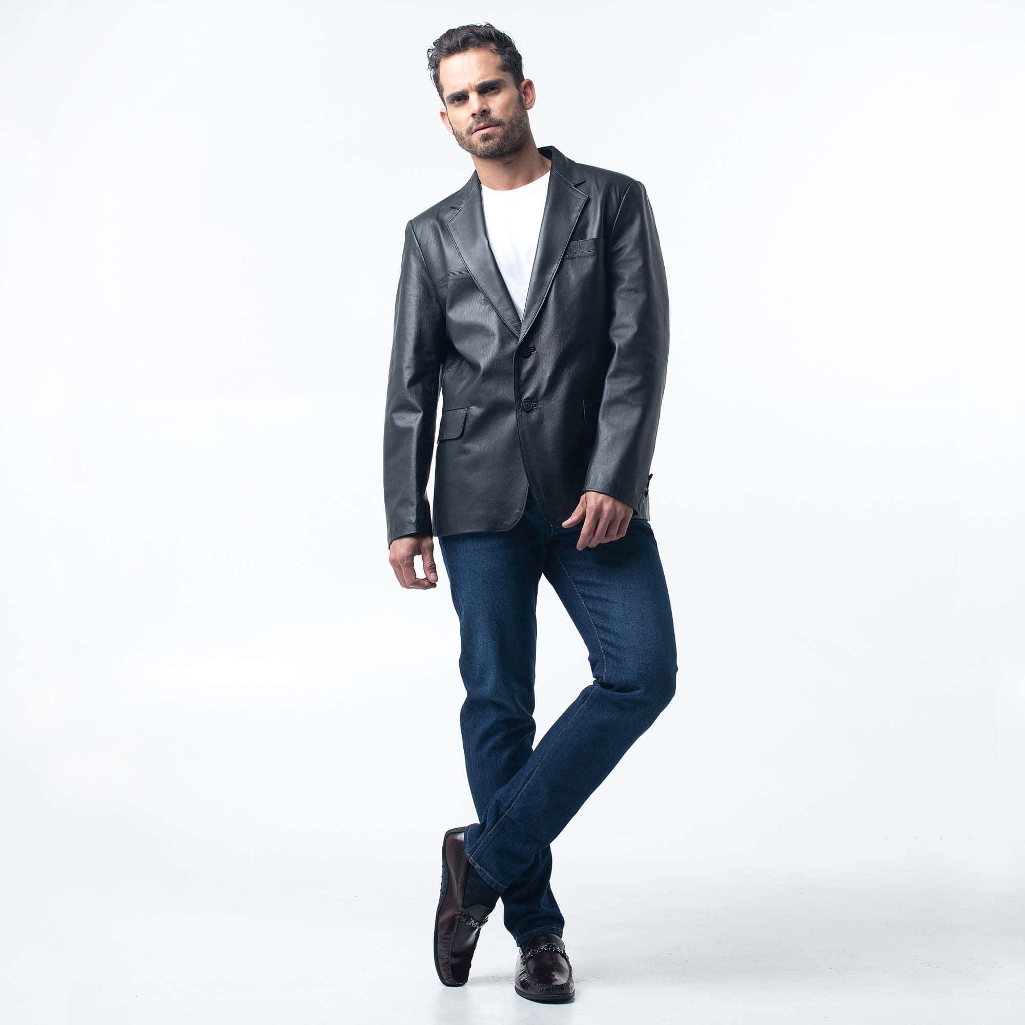 Chaqueta Blazer Moises Negro Marruecos