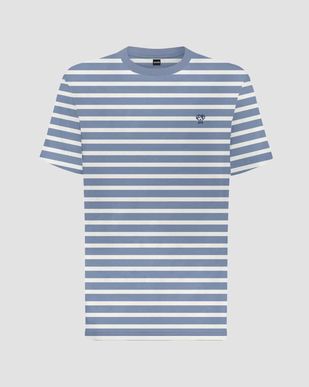 Camiseta Antimanchas de Mujer Rayas Azul Stone - Relaxed Fit - miniatura 5