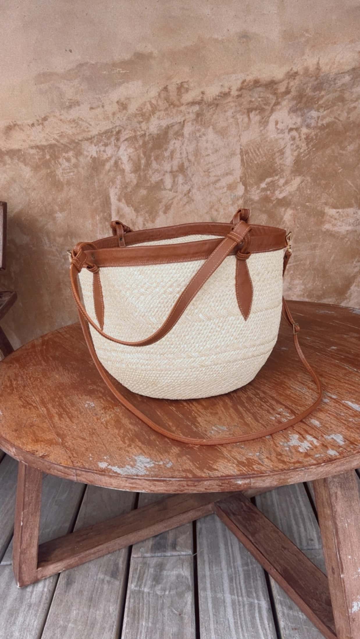 Leather Beach Bag -Midium - miniatura 2