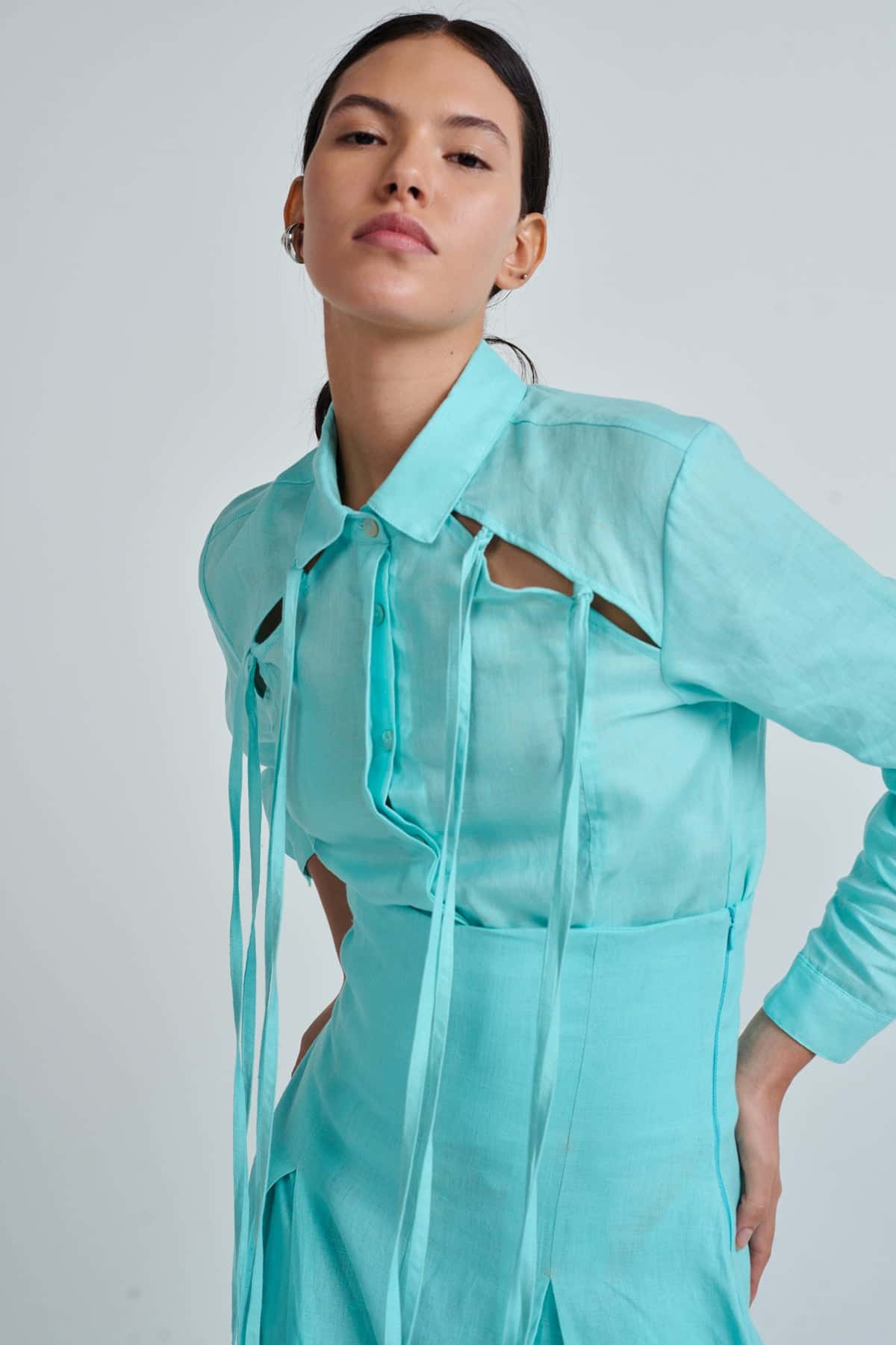 GABY SHIRT AQUA