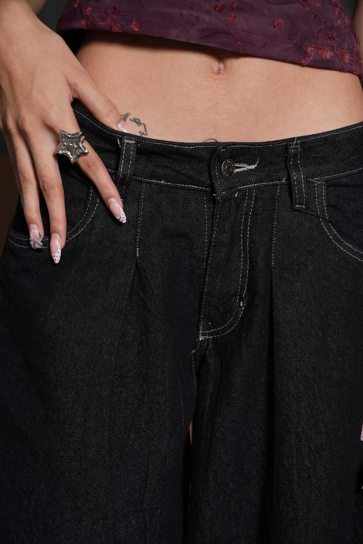 TAILORED DENIM NEGRO - miniatura 4
