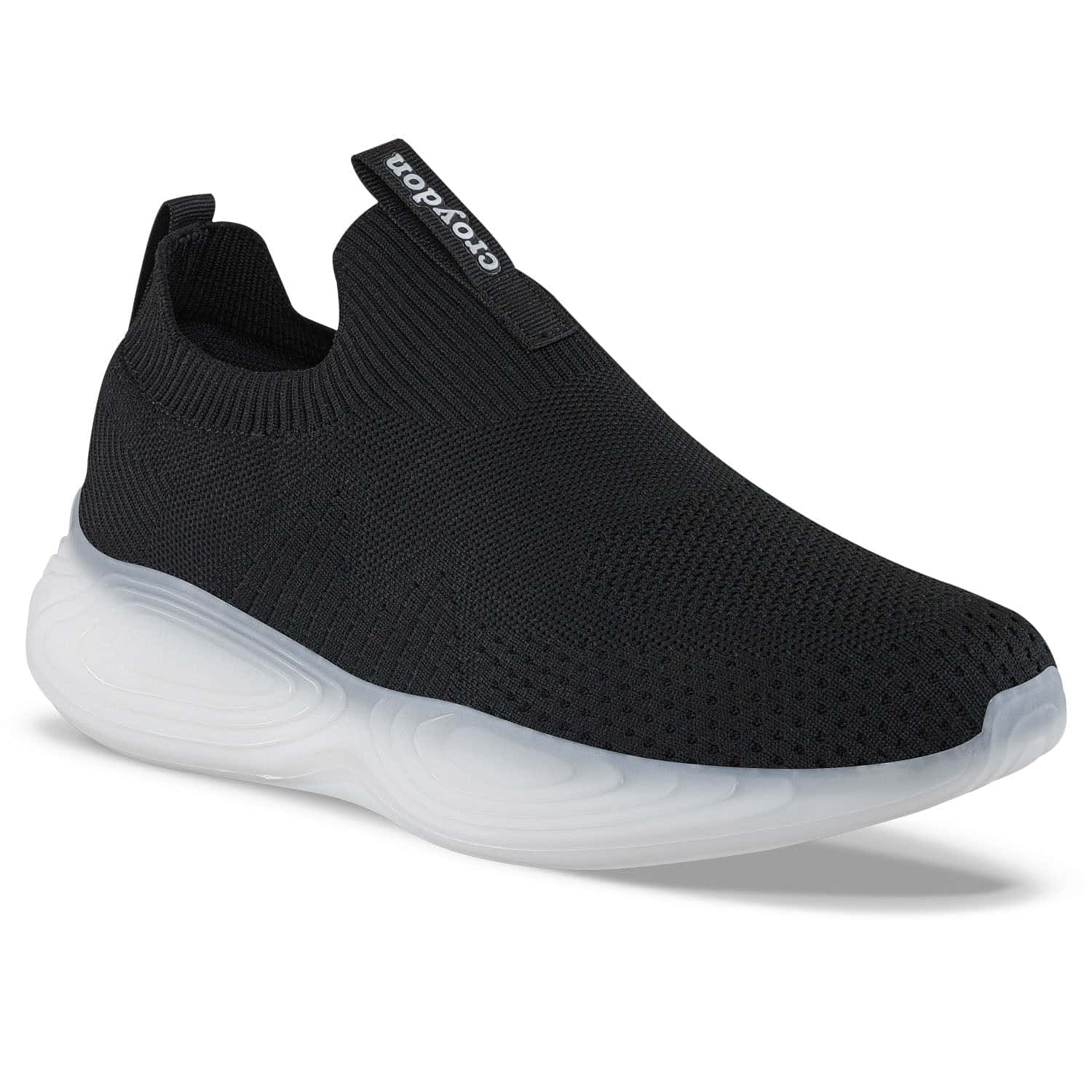 Tenis para Caminar Shimin Negro-Blanco Croydon para Hombre