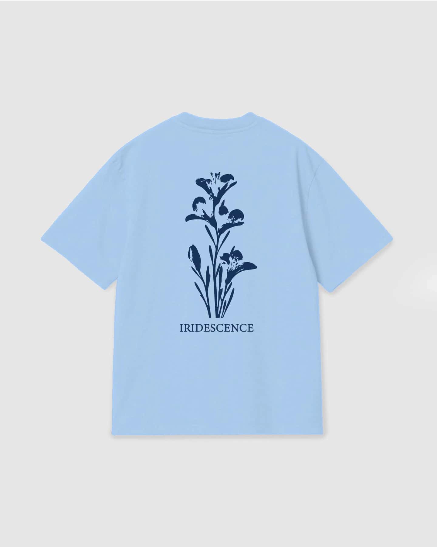 Oversized T Shirt Iridescence Sky Blue