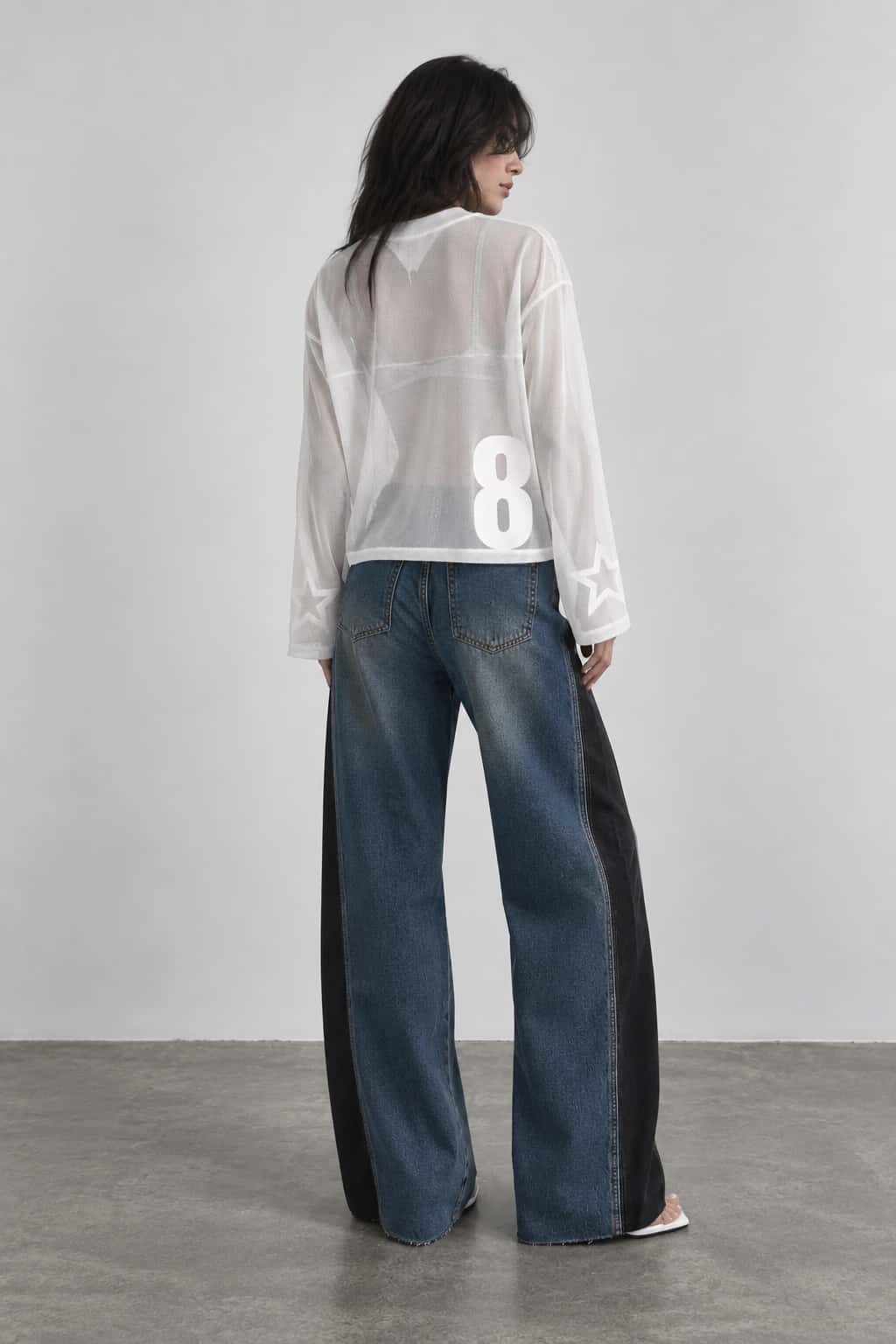 Jean Bicolor Wide Leg - miniatura 4