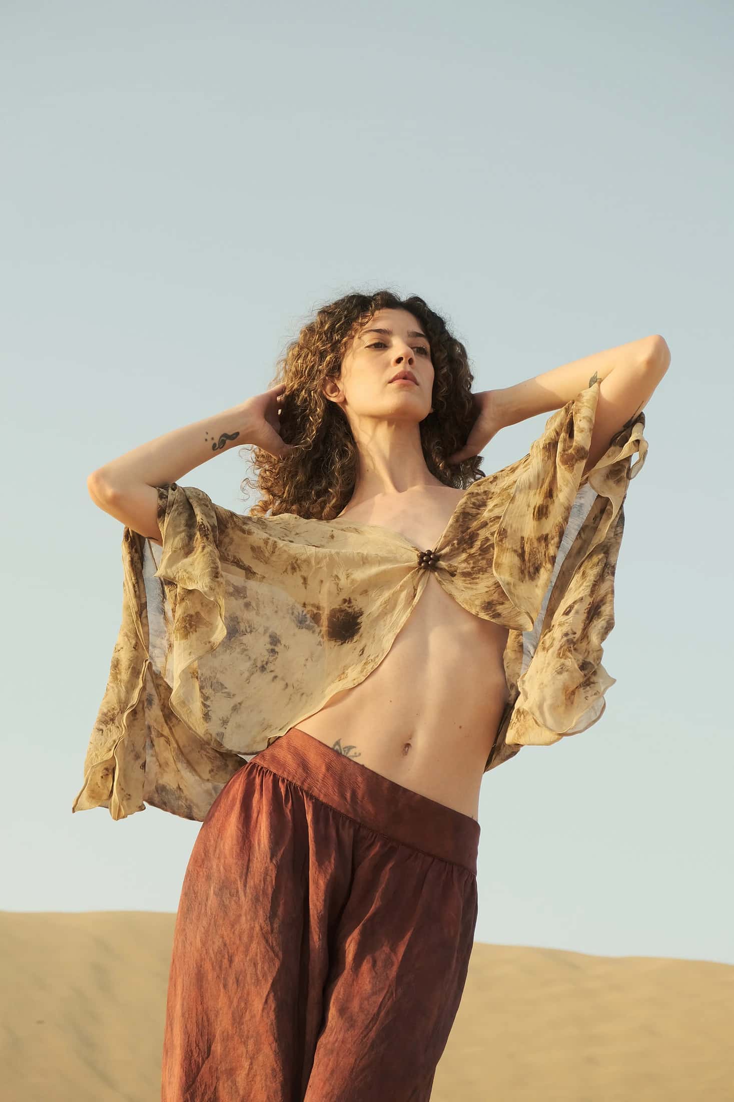 Madder Silk Dupion Balloon Pant - miniatura 4