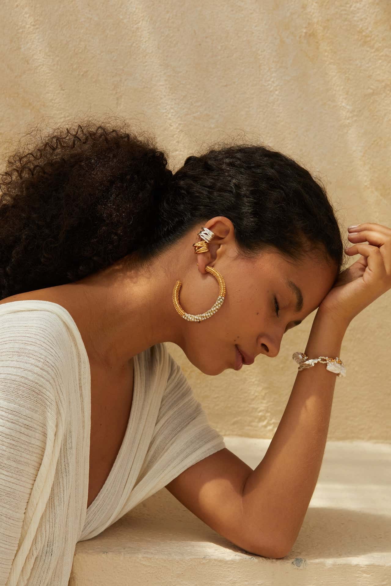 Sardinia Gold Hoops
