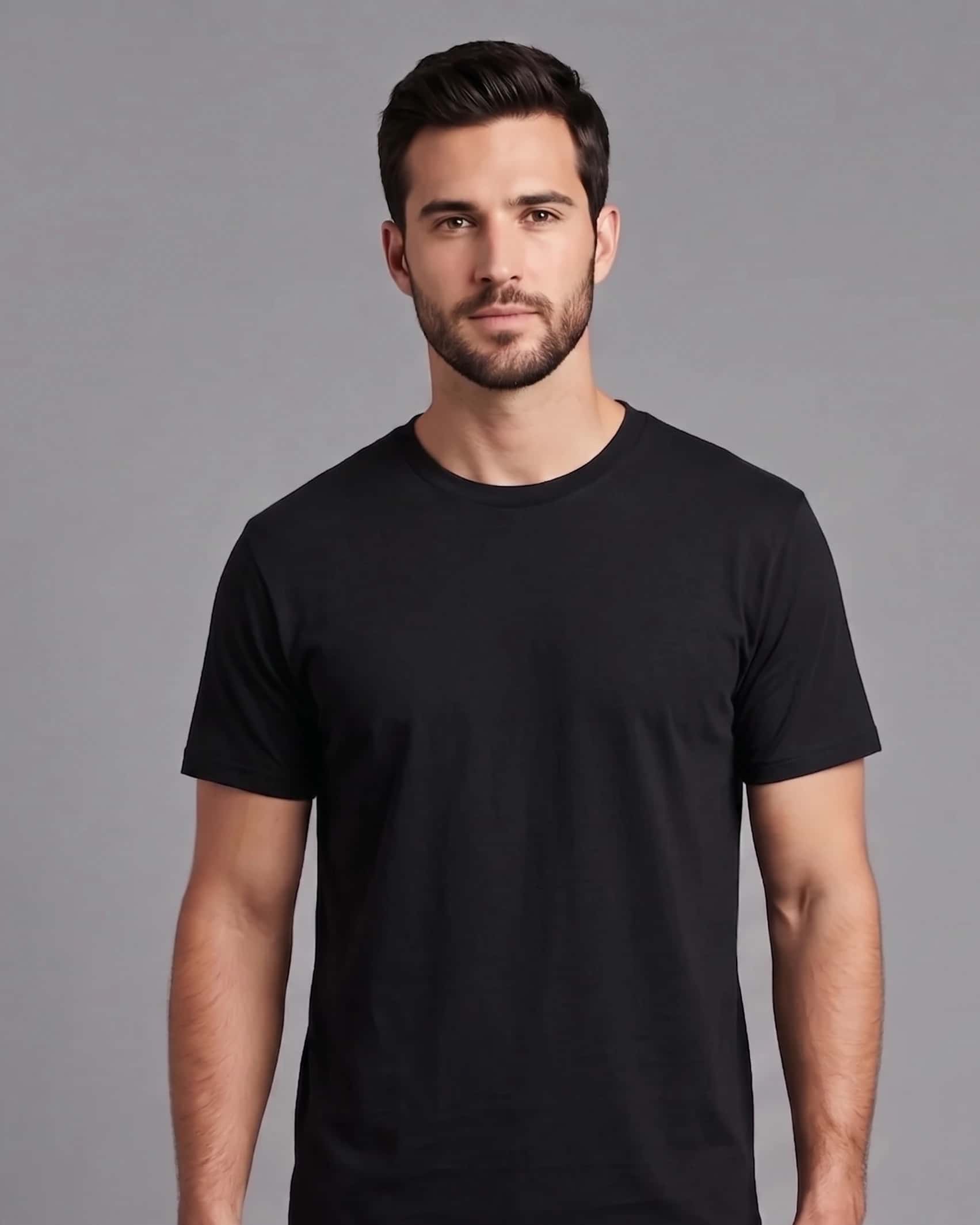 Camiseta Basica Premium Cotton Negra