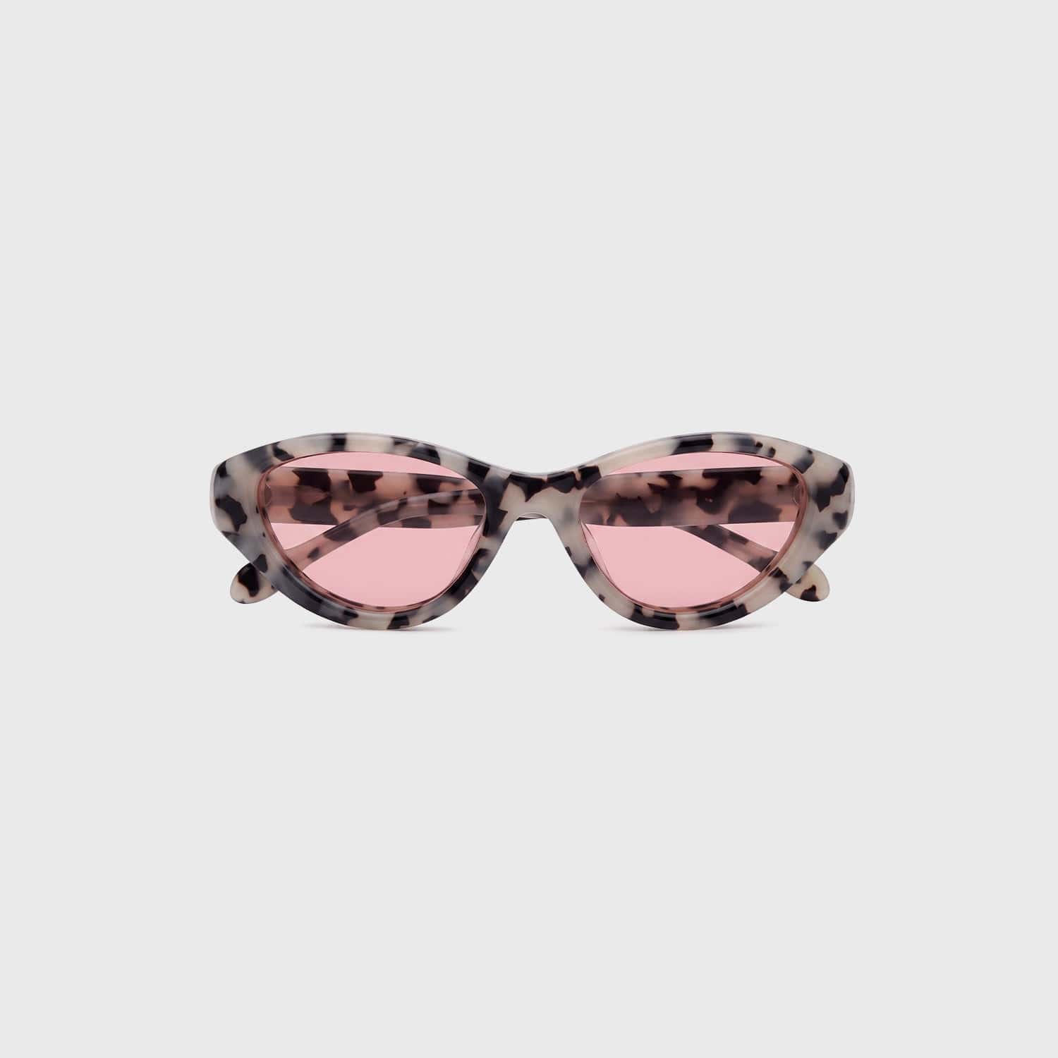 Cat-Eye Sunglasses - Black & White - miniatura 6