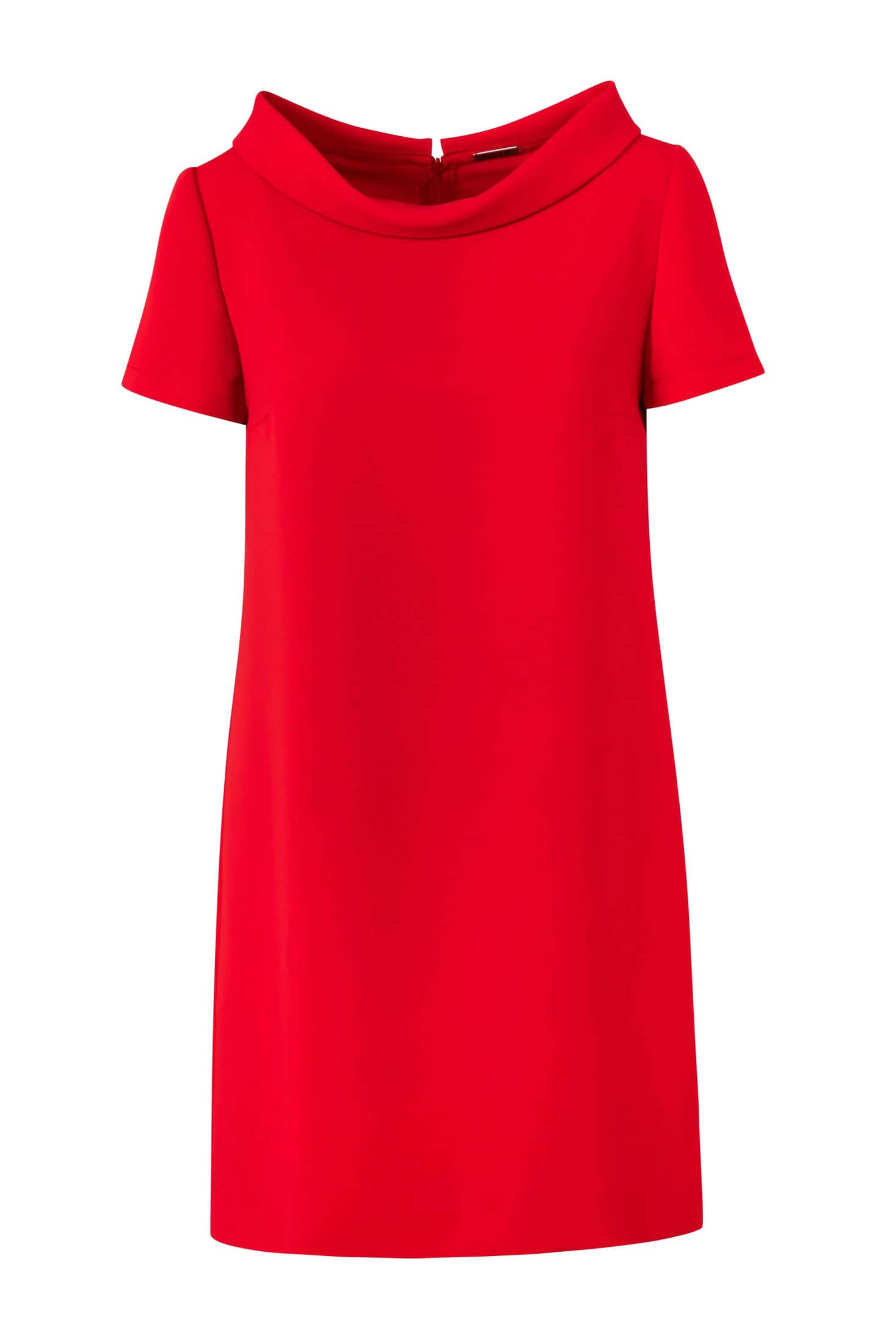 Cowl-Collar Short-Sleeve Mini Dress - miniatura 2