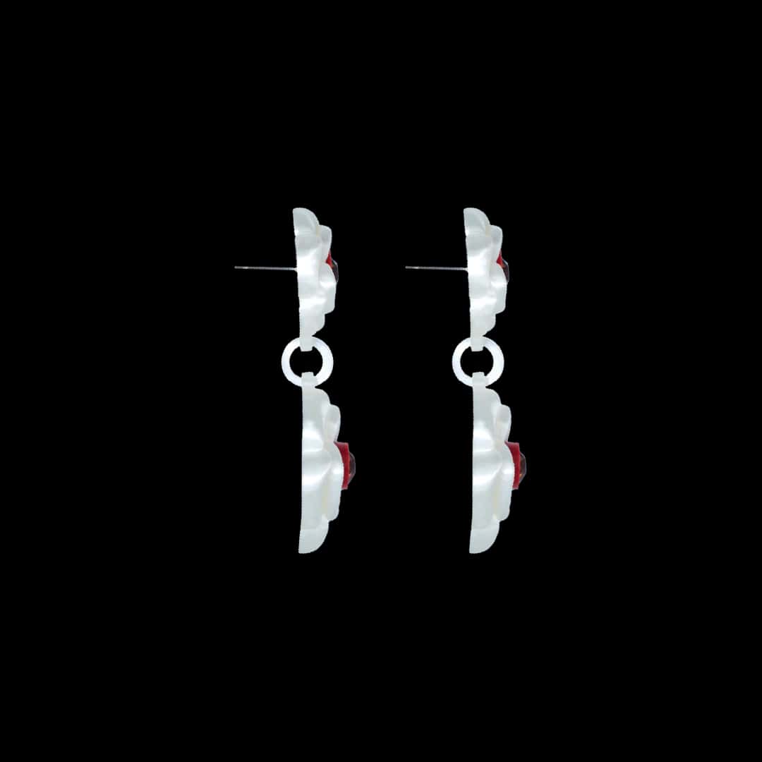 ARETES DOBLE CAMELIA - miniatura 4