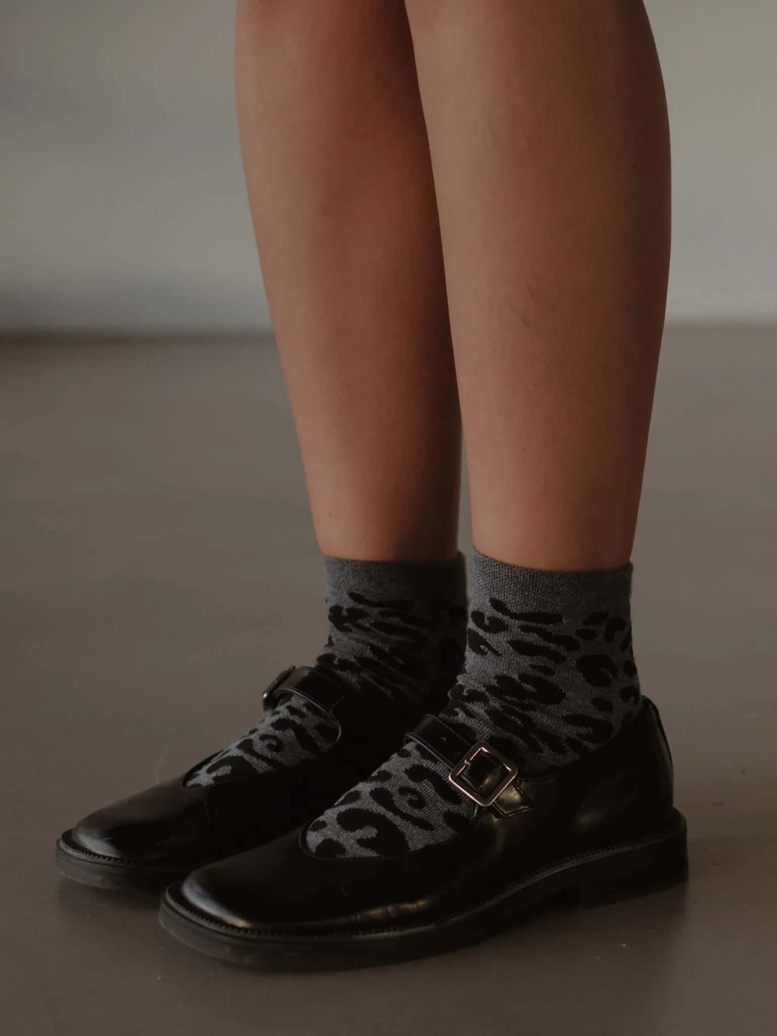 PRINT MIDI SOCKS - GRAY ON GRAY - miniatura 6