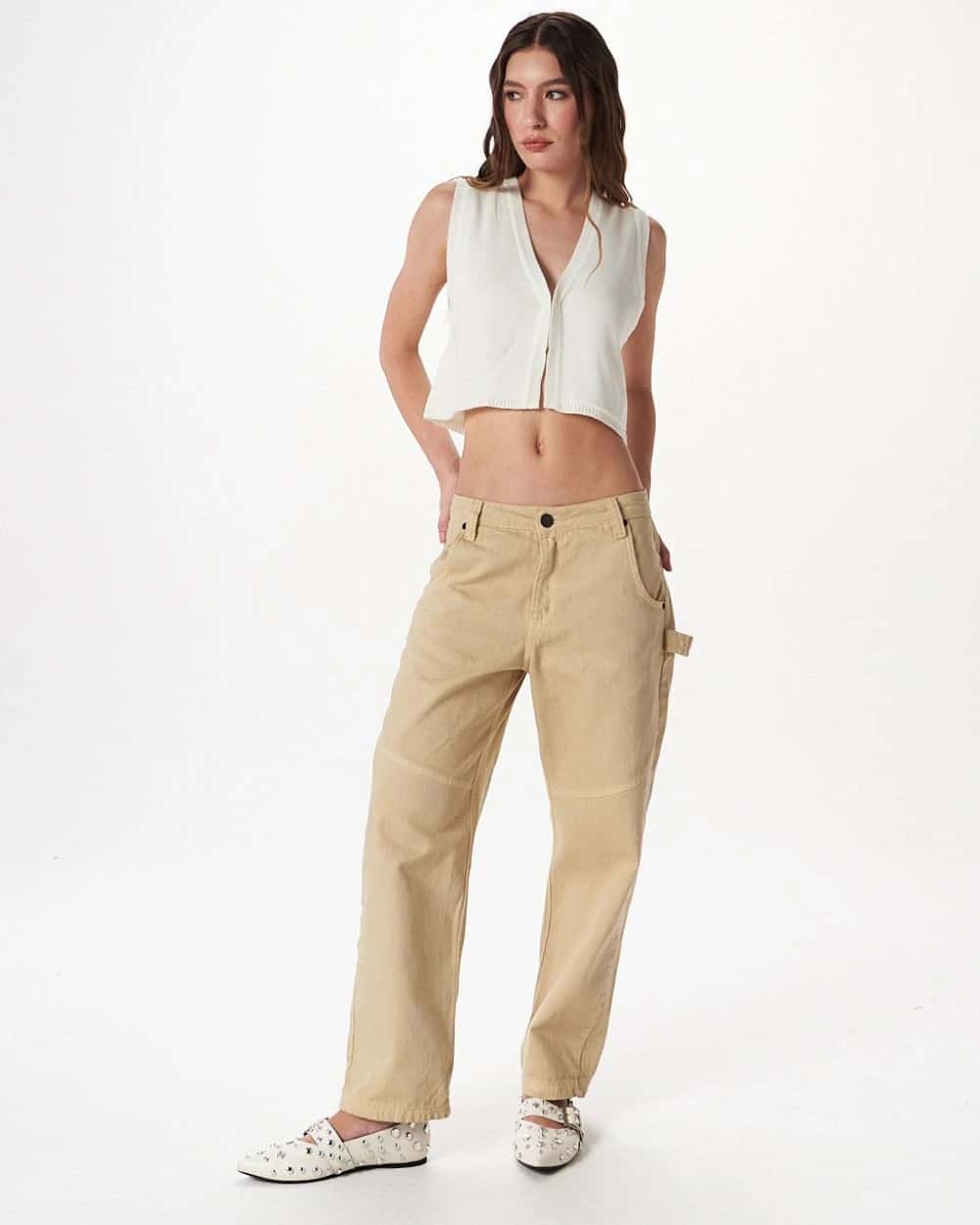 KNIT IVORY VEST
