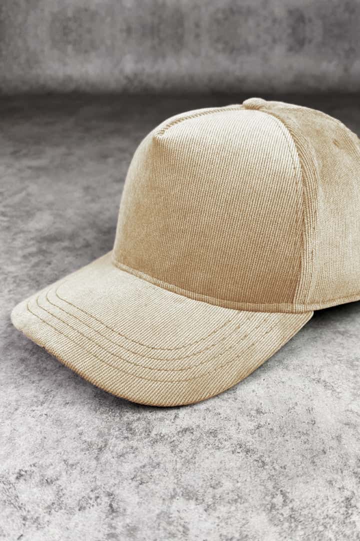 Gorra corduroy avena