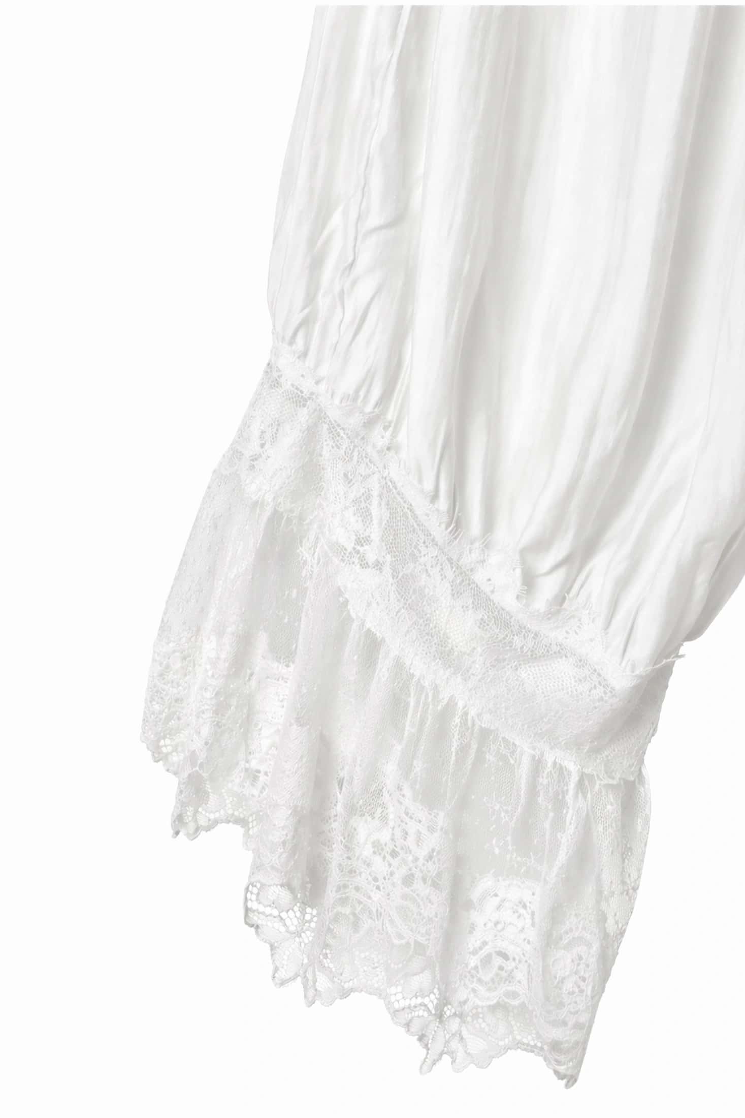 CHANTILLY BAGGY PANTS, WHITE - miniatura 2