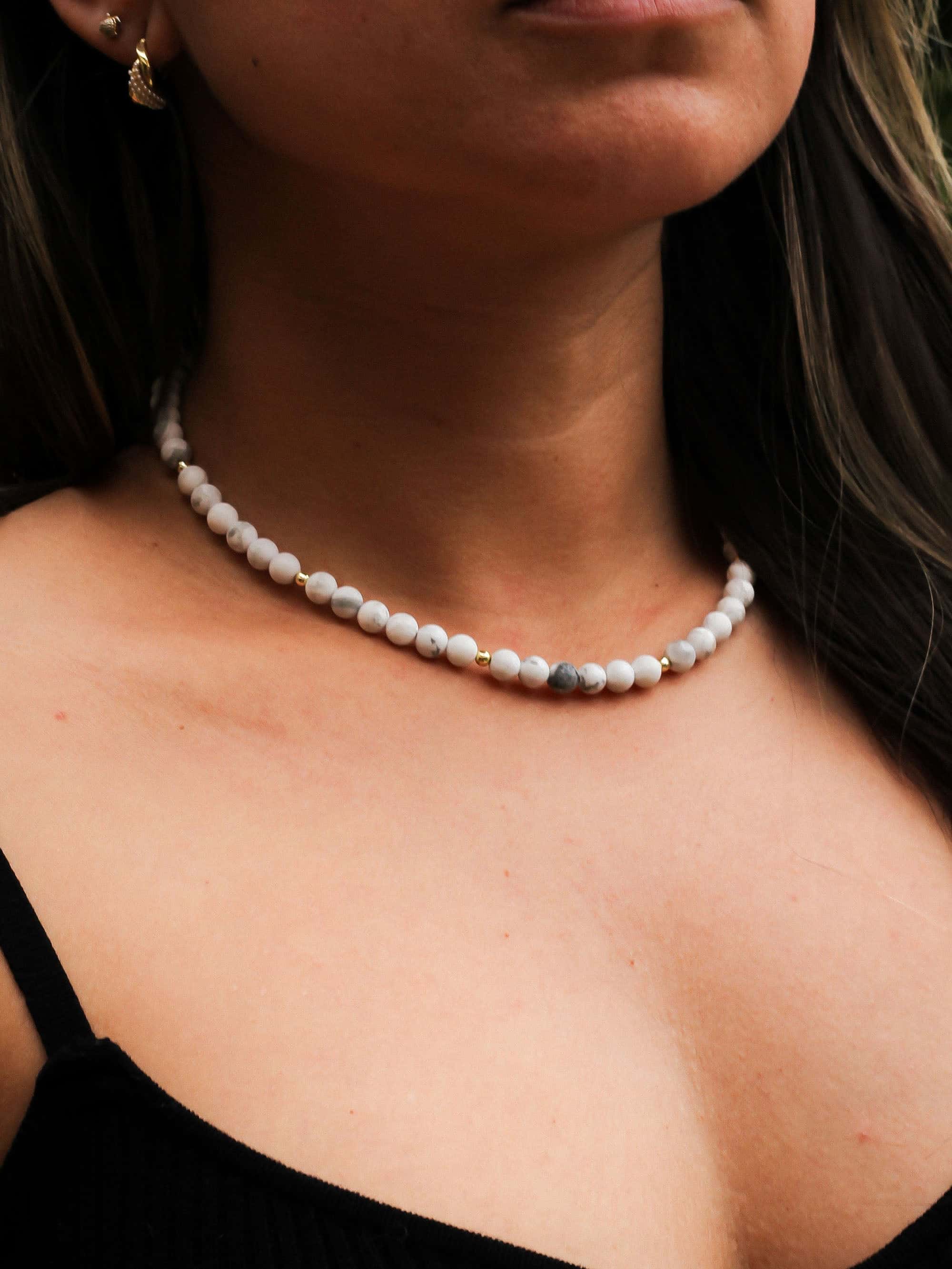 Choker Howlite 6mm