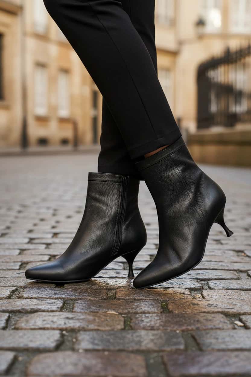Botin Felice cuero Napa Negro - miniatura 4