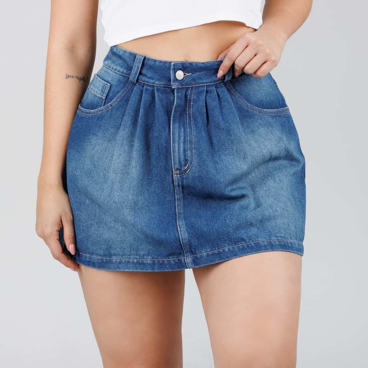 Falda Short Denim B1822