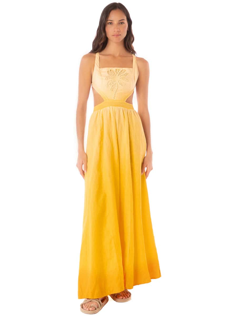 Maaji Boho Sunrise Canary Long Dress