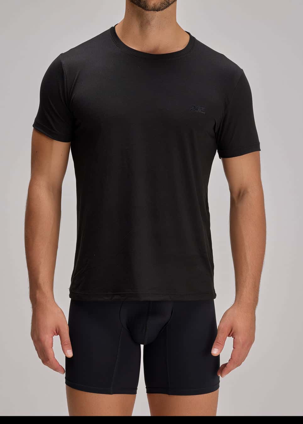 Camiseta Cuello Redondo Nirvana Negro X2