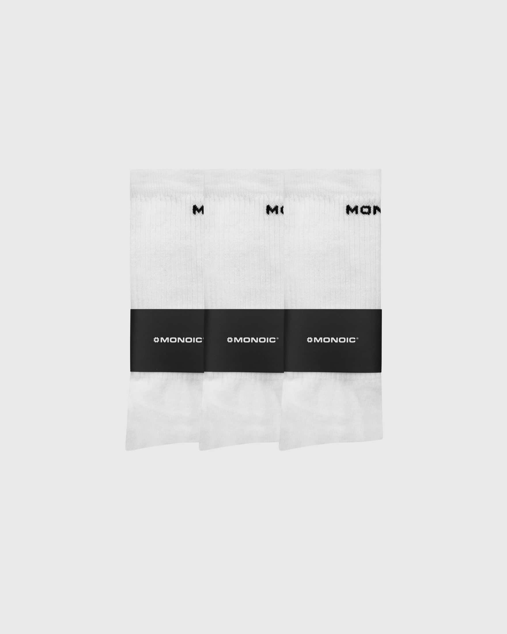 3 Pack Medias Monoic- Blancas