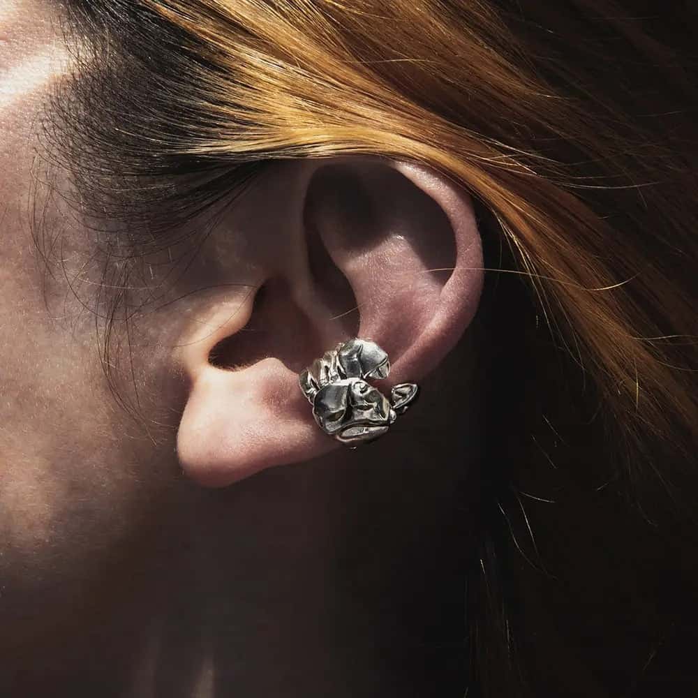 Earcuff Cangrejo rojo