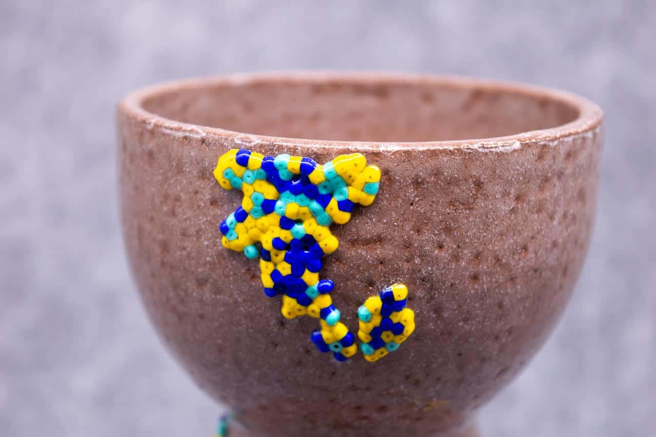 FLORERO AMARILLO ALTO - miniatura 3