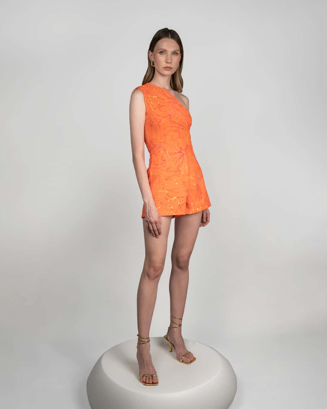 ORANGE FLORAL ADELE SHORT