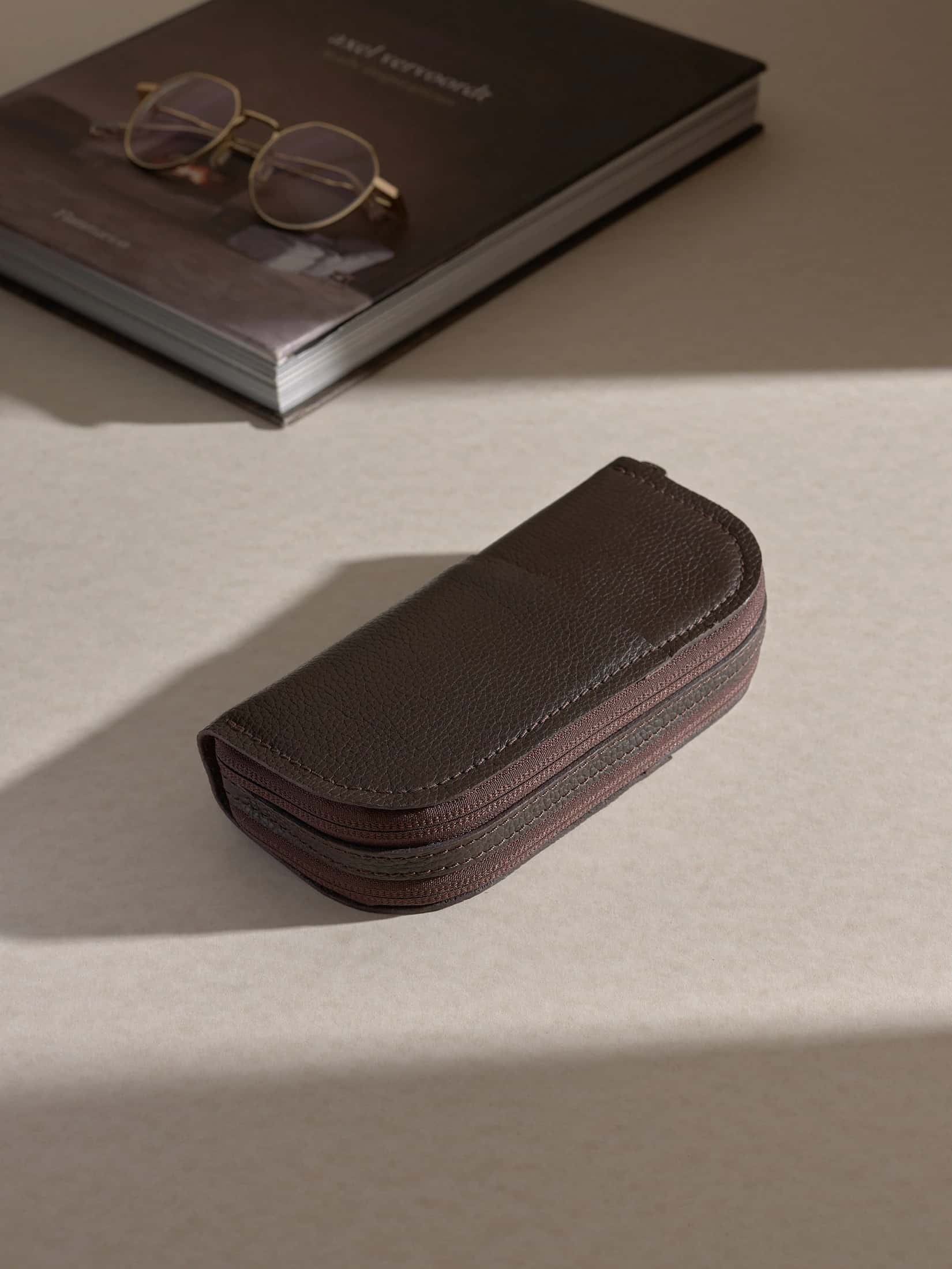 Double Glasses Case #2 · Dark Brown