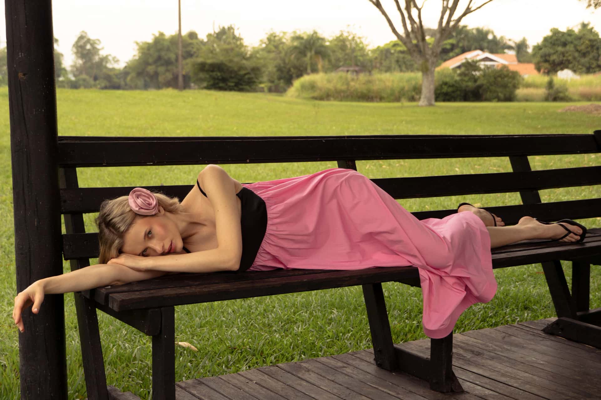Merengue Rosa Midi Dress - miniatura 2