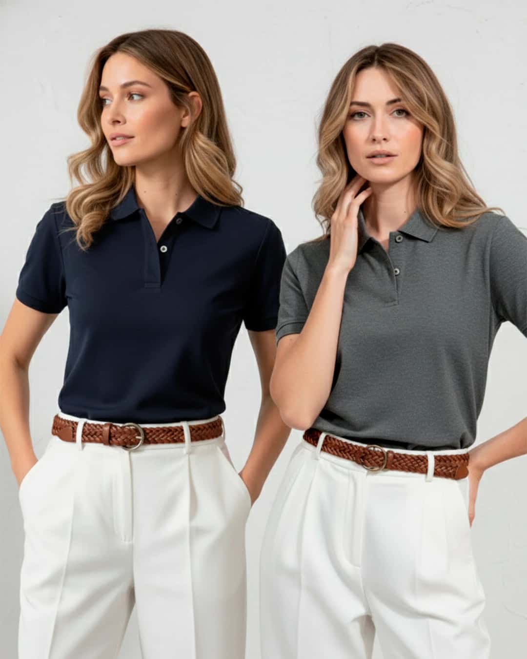 Pack de 2 Polos / Azul Oxford + Gris media noche