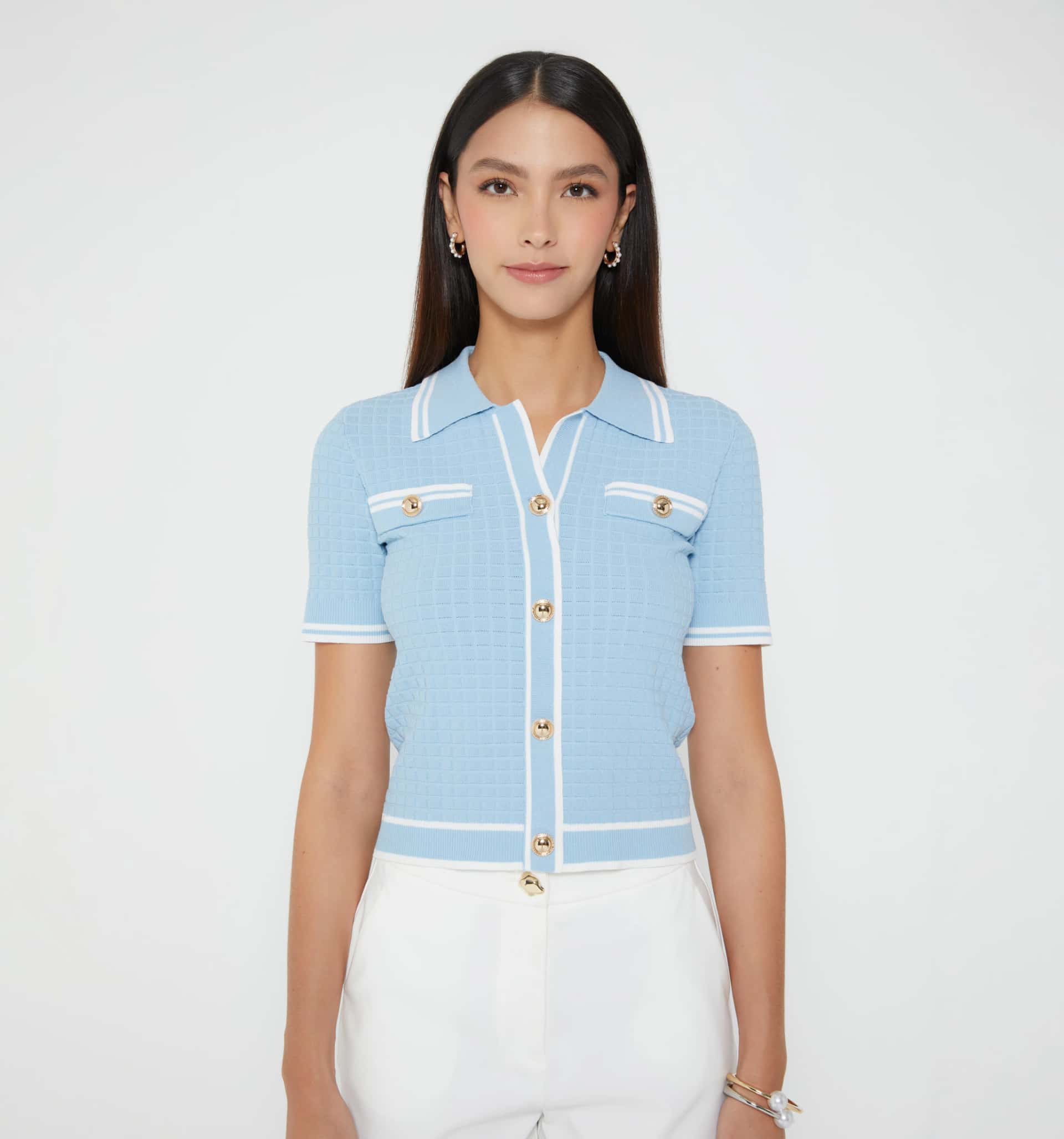 Blusa tipo polo