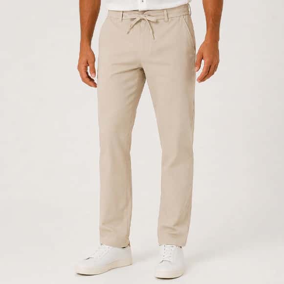 PANTALON RESORTADO 100% POLIESTER HOMBRE